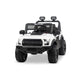 Letzride POBO King White Battery Operated Jeep for Kids Ride on Toy Kids Car with Bluetooth Music & Light Electric Car Jeep Age 1 to 7 Years