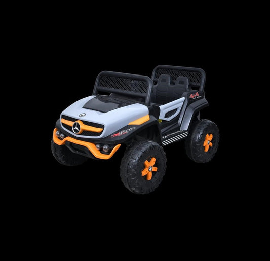 Letzride 2288 Battery Operated Ride on Jeep for Kids with Music, Lights and Swing- Electric Remote Control Ride on Jeep for Children to Drive of Age 1 to 6 Years-Orange