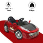 Letzride 1008 Electric Car for Kids to Drive of Age 1 to 4 Years, The Painted 12V Battery Operated Ride on Car with Music, Bluetooth Remote, Flashing Lights and Swing (Metallic Red)