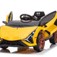 Battery Operated Car For Kids |Speed Car 1919 for Kids Battery Operated Ride on Car Double Open Race Car (Yellow)