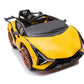 Letzride Speed Car 1919 for Kids Battery Operated Ride on Car Double Open Race Car (112 X 65 X 45 cm)(Yellow)