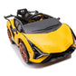 Battery Operated Car For Kids |Speed Car 1919 for Kids Battery Operated Ride on Car Double Open Race Car (Yellow)