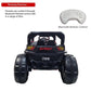 Battery Operated Jeep for Kids  KV695 Big Wheeler| The Electric Ride on Car with 2x6v Batteries, Music System Swing and Remote Jeep for 2 to 4 Years Children to Drive (White)