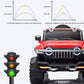 Rechargeable 4x4  Battery Operated Monster Jeep Ride On Kids Jeep with Light, Music, Rechargeable Battery Operated Jeep for Kids Drive (Red) Age 1 to 7 Years