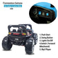 Battery Operated Jeep for Kids  KV695 Big Wheeler- The Electric Ride on Car with 2x6v Batteries, Music System Swing and Remote Jeep for 2 to 4 Years Children to Drive (Blue)