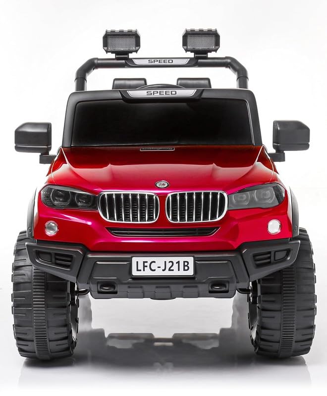 Battery operated car for Kids Speed-888 Ride-On 12V 7ah Rechargeable Battery Operated Solid Designed Jeep for 1 to 7 Year Kids | Boys | Girls| Children - Red