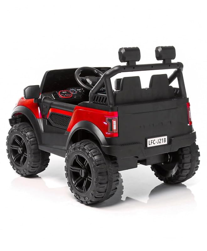 Battery operated car for Kids Speed-888 Ride-On 12V 7ah Rechargeable Battery Operated Solid Designed Jeep for 1 to 7 Year Kids | Boys | Girls| Children - Red