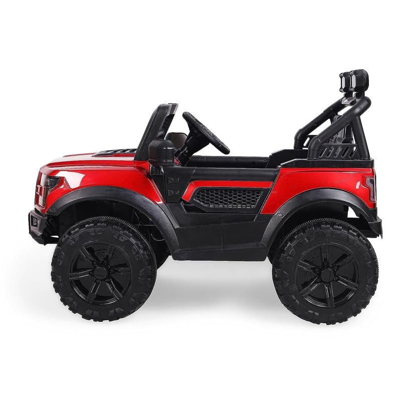 Battery Operated 4x4 Big Size Jeep 12V Battery Jeep Battery Operated Ride On - Dark Red