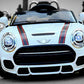 Mini Cooper Car with Openable Doors, Pull Back, Blinking Headlights and Music with Projectable