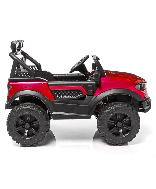 Battery operated car for Kids Speed-888 Ride-On 12V 7ah Rechargeable Battery Operated Solid Designed Jeep for 1 to 7 Year Kids | Boys | Girls| Children - Red