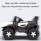 Battery Operated Ride on Jeep for Kids with Music, Lights and Swing- Electric Remote Control Ride on Jeep for Children to Drive of Age 1 to 6 Years, White