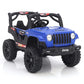Electric Ride on Jeep for Kids with Music, Led Lights, Swing, Bluetooth Remote and 12V Battery Operated Car for 1 to 4 Years Children to Drive (Blue)