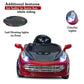 Electric 1008 Car for Kids to Drive of Age 1 to 4 Years, The Painted 12V Battery Operated Ride on Car with Music, Bluetooth Remote, Flashing Lights and Swing (Metallic Red)