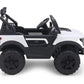 Letzride POBO King White Battery Operated Jeep for Kids Ride on Toy Kids Car with Bluetooth Music & Light Electric Car Jeep Age 1 to 7 Years