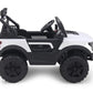Battery Operated Car For Kids  POBO King White Battery Operated Jeep for Kids Ride on Toy Kids Car with Bluetooth Music & Light Electric Car Jeep Age 1 to 7 Years