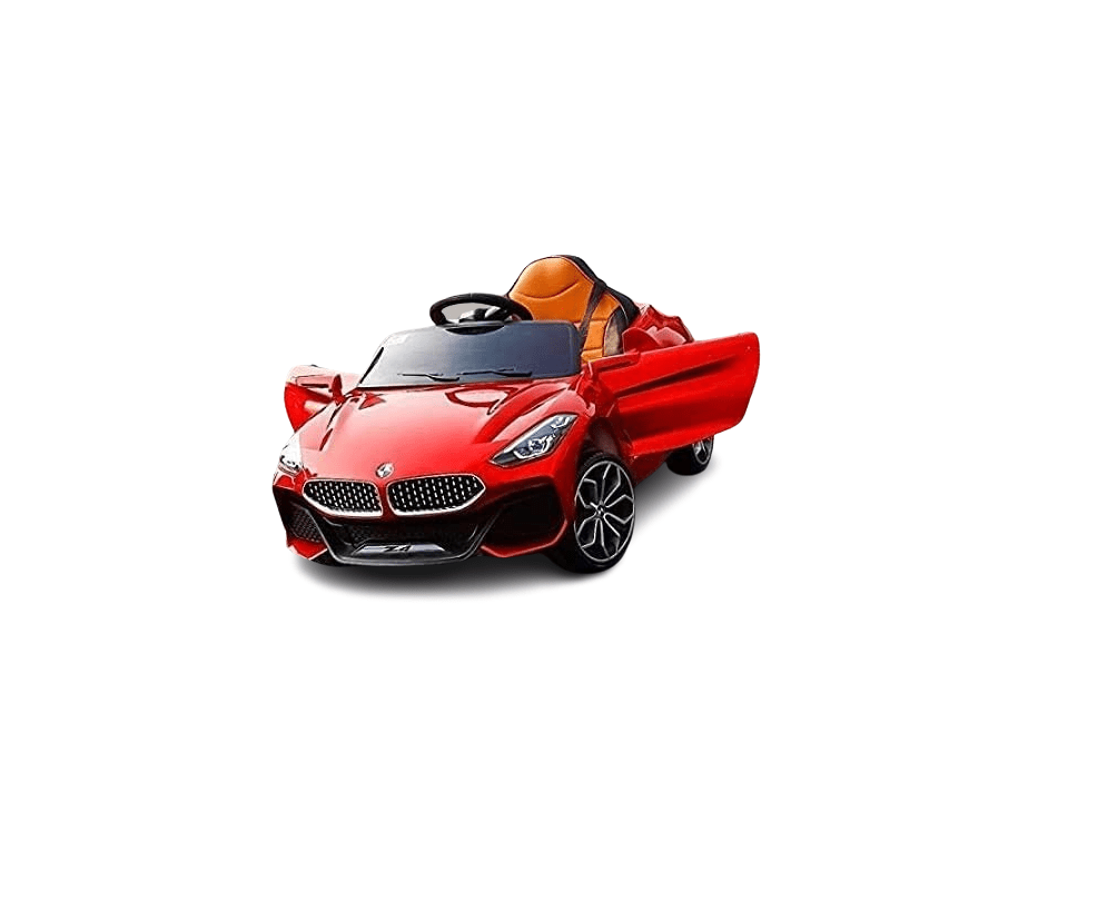 Battery Operated Electric Ride on Car for Kids with Rechargeable 12V Battery, Music, Lights and Swing (RED) 1 to 4 Year Kids