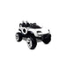 Letzride Max-D Ride on Monster Truck Jeep for Kids- The Electric Rechargeable Big Wheeler Jeep with Colored Alloys, Music, Led Lights and Swing| Battery Car for 2 to 8 Years Kid (White)