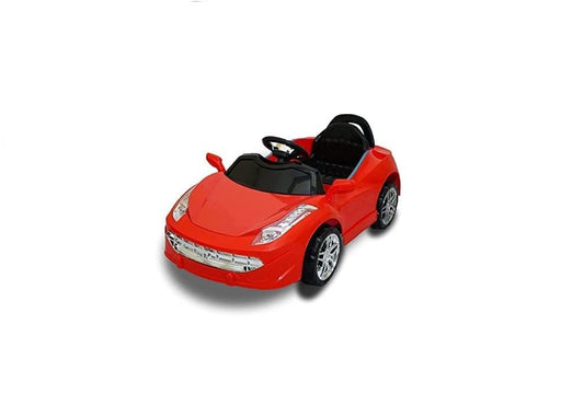 Letzride Electric Car with Double Motor, Lights, Bluetooth Remote and Double Battery Operated Ride on Car for Kids of Age 1 to 2.5 Years - Red