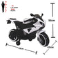 Kid's Blue yamaha R1 Ride-on Battery Bike, (1 to 2.5 Years) -White