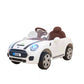 Battery Operated Car For Kids | Rechargeable Ride On Mini Cooper Car (White) 1 to 4 Year Kids