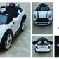 Letzride 1 to 4 Years (White) Mini Cooper Car with Openable Doors, Pull Back, Blinking Headlights and Music with Projectable