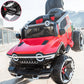 Rechargeable 4x4  Battery Operated Monster Jeep Ride On Kids Jeep with Light, Music, Rechargeable Battery Operated Jeep for Kids Drive (Red) Age 1 to 7 Years