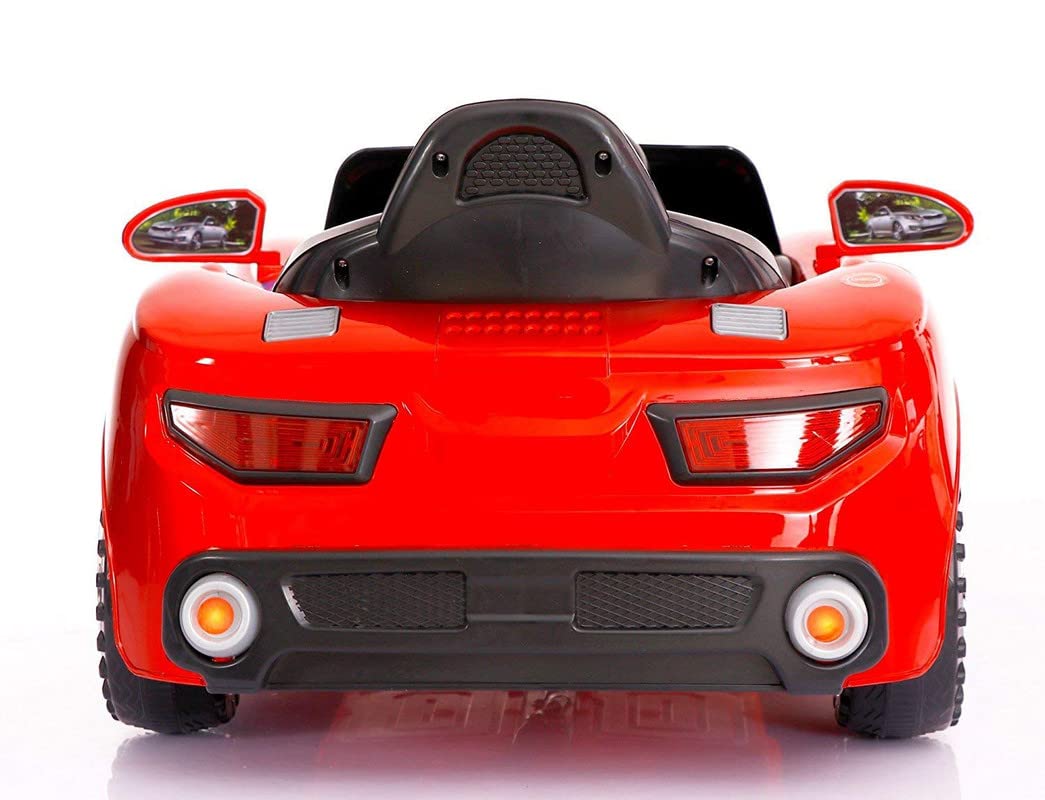 Letzride PH518 12V Battery Operated Ride on Car for Kids with Music, Lights and Remote Control, Red Age - 1 to 2.5 Years