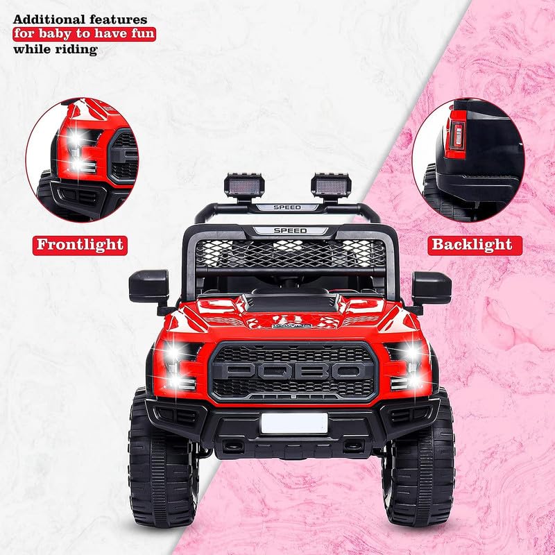 Battery Operated 4x4 Big Size Jeep 12V Battery Jeep Battery Operated Ride On -Red