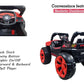 Battery Operated Jeep for Kids   KV695 Big Wheeler |The Electric Ride on Car with 2x6v Batteries, Music System Swing and Remote Jeep for 2 to 4 Years Children to Drive (Red)