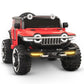 Rechargeable 4x4  Battery Operated Monster Jeep Ride On Kids Jeep with Light, Music, Rechargeable Battery Operated Jeep for Kids Drive (Red) Age 1 to 7 Years