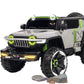 Rechargeable  4x4 Battery Operated Monster Jeep Ride On Kids Jeep with Light, Music, Rechargeable Battery Operated Jeep for Kids Drive (Grey) Age 1 to 7 Years