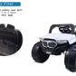 Battery Operated Jeep for Kids  KV695 Big Wheeler| The Electric Ride on Car with 2x6v Batteries, Music System Swing and Remote Jeep for 2 to 4 Years Children to Drive (White)