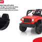 Letzride Electric Ride on Jeep for Kids with Music, Led Lights, Swing, Bluetooth Remote and 12V Battery Operated Car for1 to 4 Years Children to Drive (Red)