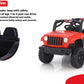 Electric Ride on Jeep for Kids with Music, Led Lights, Swing, Bluetooth Remote and 12V Battery Operated Car for1 to 4 Years Children to Drive (Red)