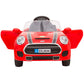 Battery Operated Car For Kids | Red Mini Coper Electric Ride on Car for Kids with Rechargeable 12V Battery, Music, Lights and Swing. Age - 1 to 4 Year