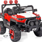 AYAAN TOYS Electric 4x4 Jeep Ride-On for Kids Ages 1-8 | Remote & Manual Steering | Red
