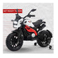Electric Ride-on Bike for Kids | Battery-Powered Toy with LED Lights, Music, and USB Port | Battery Operated Bike - White,  1 to 4 Year Kids