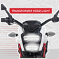 Electric Ride-on Bike for Kids | Battery-Powered Toy with LED Lights, Music, and USB Port | Battery Operated Bike - White,  1 to 4 Year Kids