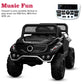 Battery Operated Ride on Jeep for Kids with Music, Lights and Swing- Electric Remote Control Ride on Jeep for Children to Drive of Age 1 to 6 Years- Black