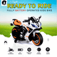 Yamaha R9 electric ride-on bike for kids with rechargeable battery, LED lights, and music player
