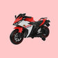 Letzride R3 Mountain Battery Operated Ride On Motor Bike for Kids, 2 to 7 Years, Red & White