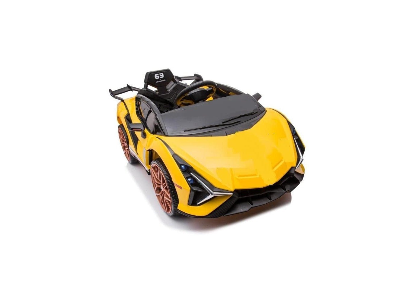 Battery Operated Car For Kids |Speed Car 1919 for Kids Battery Operated Ride on Car Double Open Race Car (Yellow)