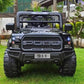Battery jeep for kids with LED, music and parental control