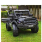 12V black battery operated kids jeep with remote and suspension