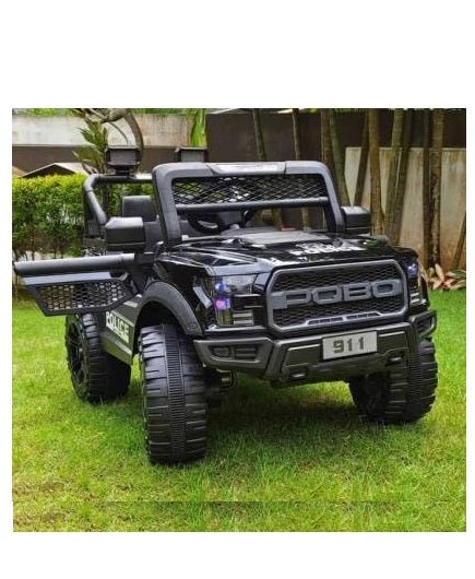 12V black battery operated kids jeep with remote and suspension