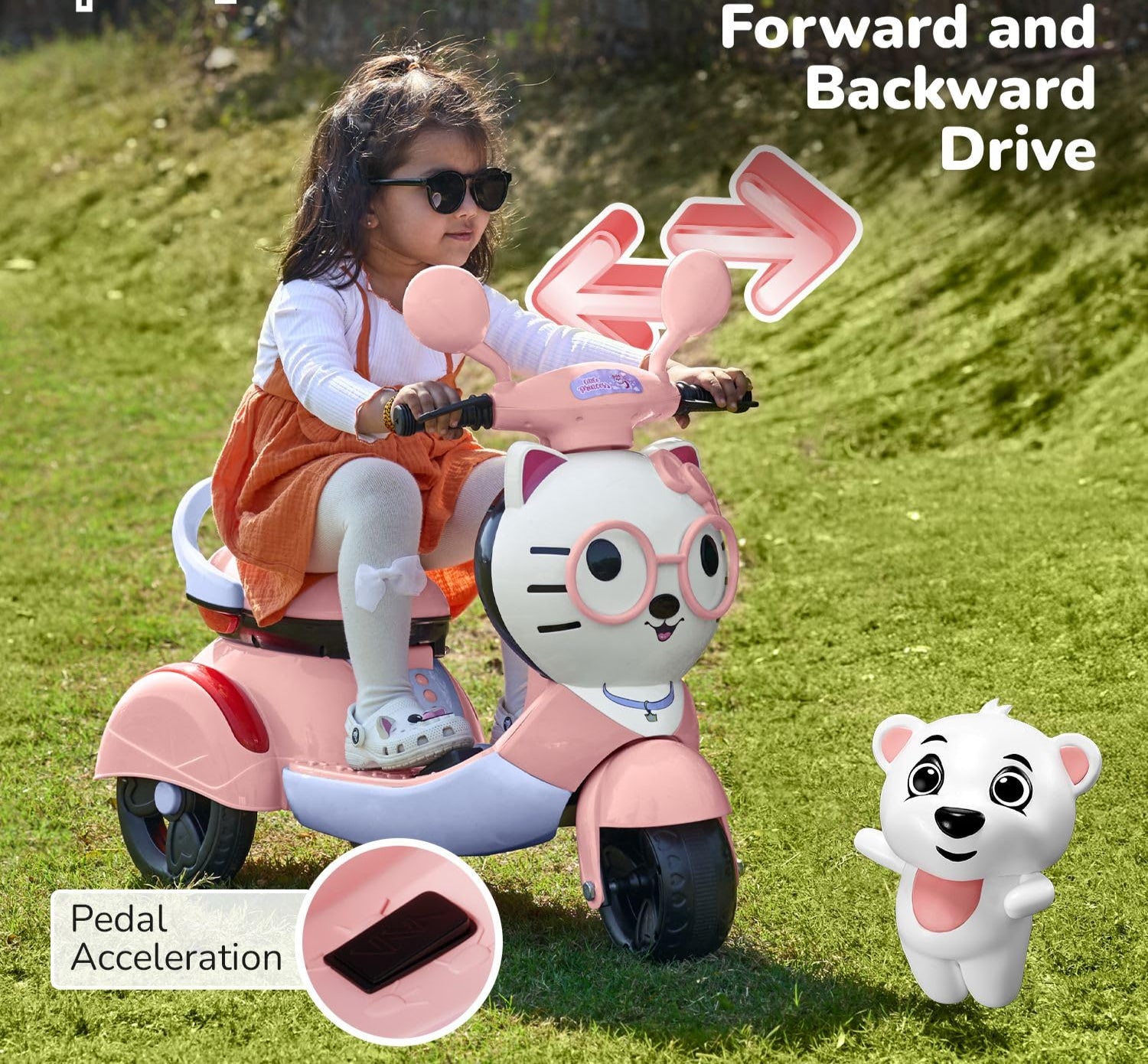 Cute Electric Vehicle for Baby Girls – Indoor & Outdoor Fun
