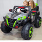 12V big battery operated kids jeep with steering motor, suspension and remote control