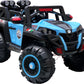 Electric battery jeep with remote control and spring suspension