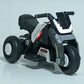 Yellow electric ride-on bike for toddlers with music player and LED lights